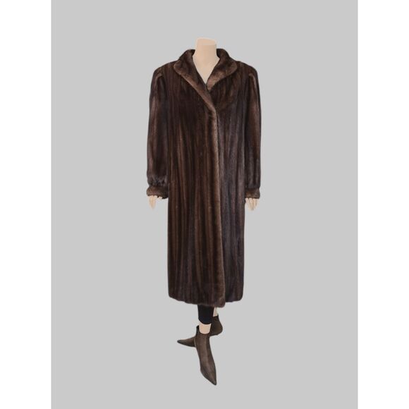 Vintage Lunaraine Brown Mink Coat -Medium
